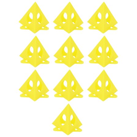 10 stk. trekantede maleputer løfte malestativ trebearbeidingstilbehør