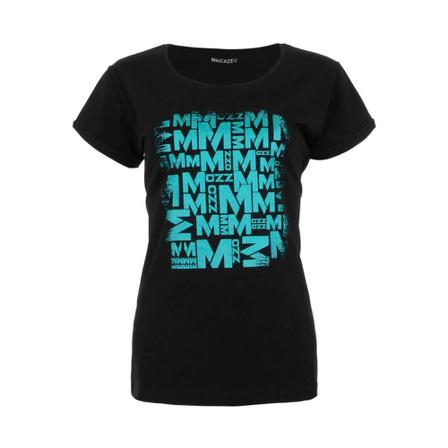 Maicazz Wi21.75.001 Winna-Tshirt , Zwart , Dames , Maat: M