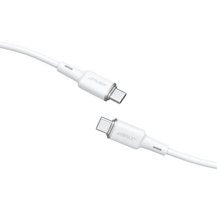Acefast C2-03-CC USB-C - USB-C PD QC-kabel 60W 3A 480Mb/s 1,2m - vit