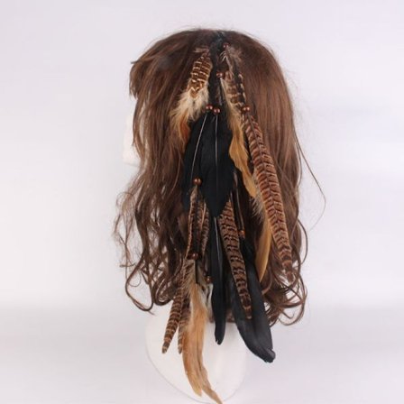 2 kpl Hippie-sulkahiuspidennystä Hiustenklipsu Boheemi Sulka Hea