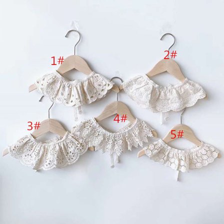 Vauvan rintaliivipitsi Vauvan tarvikkeet Korealainen lasten pitsikaulus Söpö ontto Naaras B