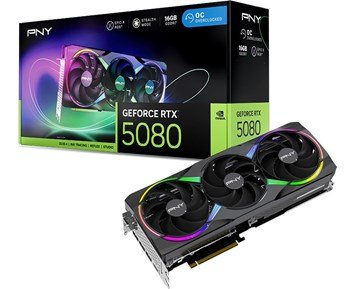 PNY-GeForce RTX 5080 ARGB OC 16GB - B-vare-16GB skjermkort fra GeForce RTX 50-serien-Computer components-Datakomponenter