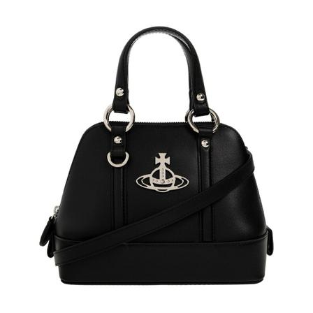 Vivienne Westwood, Jordan Small shoulder bag Zwart, Dames, Maat:ONE Size,leer