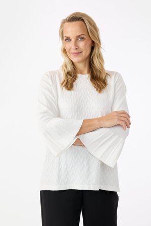 SIGNATURE - 3/4 Ærmet Strik - Hvid