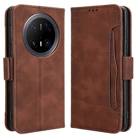 Huawei Mate 70 Pro Plus(+)/70 Pro -puhelimelle nahkalompakkokotelo useilla korttipaikoilla