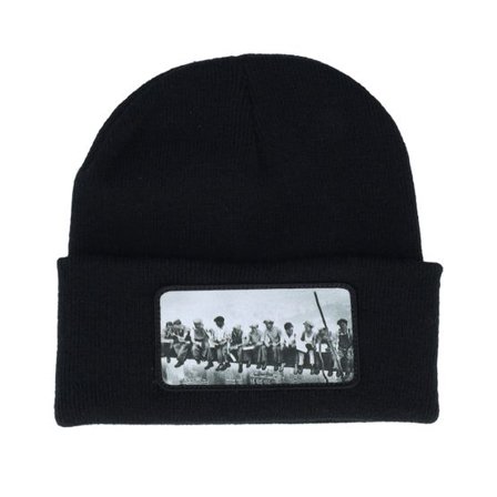 Public Domain - Svart cuff Beanie - Lunch Atop A Skyscraper Beanie Black Cuff @ Hatstore