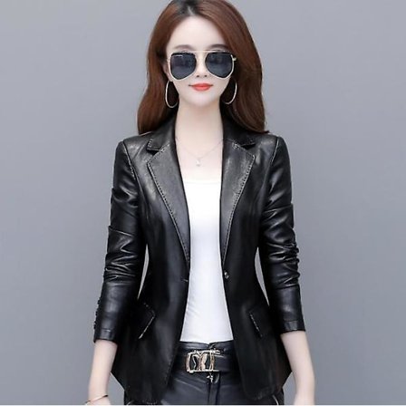 Naisten nahkatakki moottoripyörän nahkatakki naisten nahkapuku naisten takki bleiseri