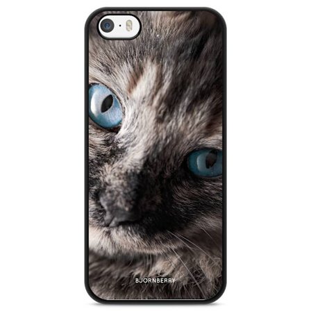 Bjornberry Skal iPhone 5/5s/SE (2016) - Katt Blå Ögon
