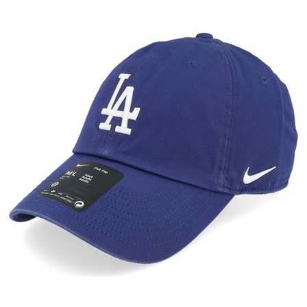 Nike MLB - MLB Blå unconstructed Keps - Los Angeles Dodgers Club Unstructured Blue Dad Cap @ Hatstore