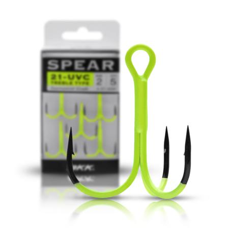 BKK SPEAR-21 SS UVC (Chartreuse) Treble Hook - 12
