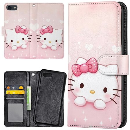 iPhone 7/8/SE - Plånboksfodral/Skal Kitty