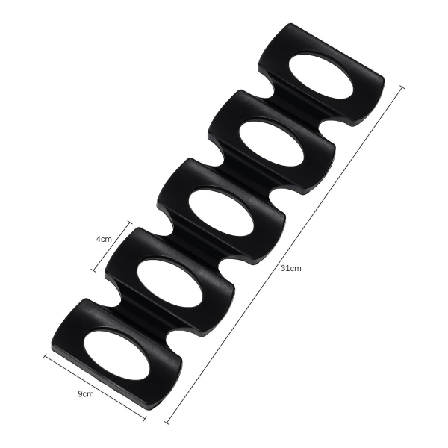 Ølboks Anti-sklipad Silikon Drikkebokser Holder Kjøleskap Antirullmatte Drikkestativ Oppbevaringsverktøy Organizer Vinflaskeholder| | Black