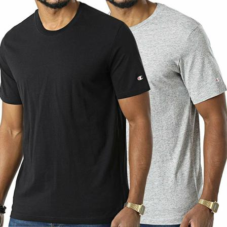 Champion, Champion t-shirt 2-Pack Crew Neck T-shirts Czarny, Mężczyzna, Rozmiar: M