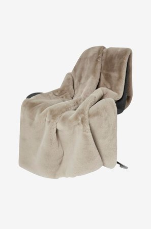 Skinnwille - Plaid Fluffy - Brun - Tæpper & plaider - 120X180 - Fra Homeroom