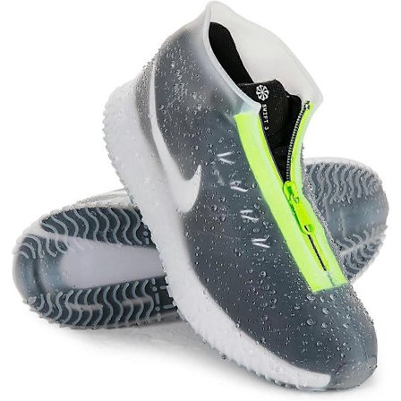 Waterproof Shoe Covers for Rain Silicone Overshoes with Zipper Non-Slip Galoshes for Men and Women XL Transparent