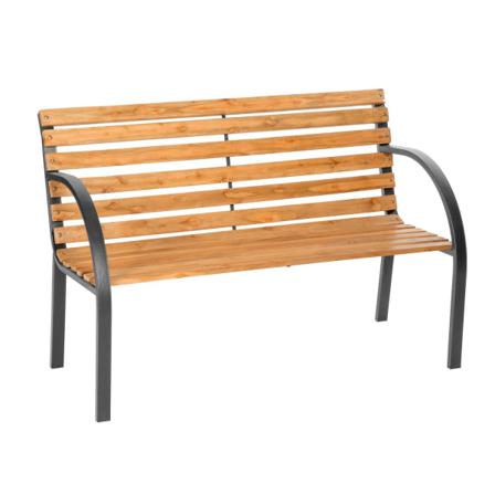 Tectake Trädgårdsbänk Micha 2-sits Av Trä 119,5x 62x83cm Brun