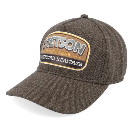 Stetson - Brun adjustable Keps - Wool/Linen Brown A-Frame Adjustable @ Hatstore