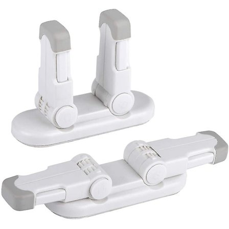 Dörrnivå Lås [uppgraderat], 2-pack Barnsäkerhetsdörrlås med 3m Lim