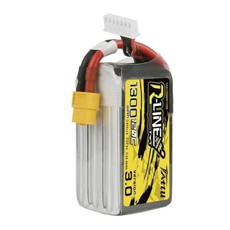 Tattu R-Line versjon 3.0 1300 mAh 22,2 V 120C 6S1P XT60-batteri
