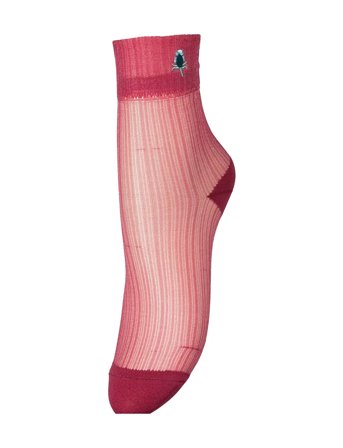 Becksöndergaard Bloomy Sheer Sock - Pink - 39-41