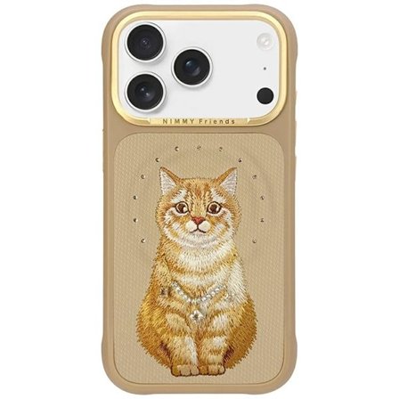 Nimmy Lucky Fashion Cat MagSafe-etui for iPhone 17 Pro - brun