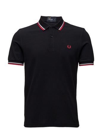 Twin Tipped Fp Shirt Polos Short-sleeved Blå Fred Perry
