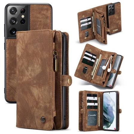 CaseMe Pungetui Multi-Slot Samsung Galaxy S21 Ultra Brun