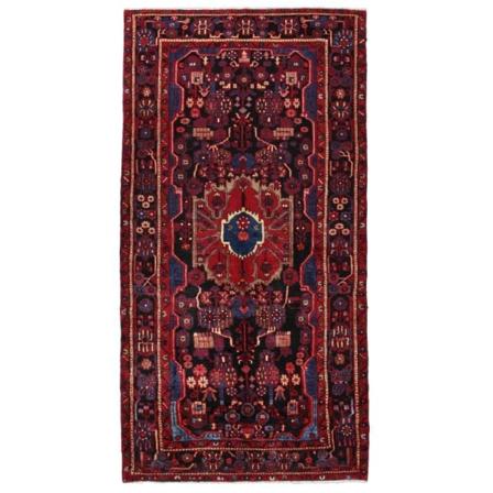 Handknuten Orientaliskt Patinamatta Lilian 154x315cm Röd