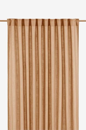 Svanefors - Gardin Cecil 2 Pack - Brun - Veckbandslängder - 145X260 - Från Homeroom