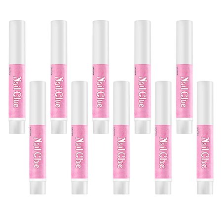 10 stk/sæt Negletips Lim Neglelim til Akrylnegle Falske Negle