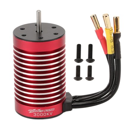 RC bil borstlös motor F550 3000KV 4-polig sensorlös borstlös motor med temperaturkontrollport för 1/10 fjärrstyrda bilar