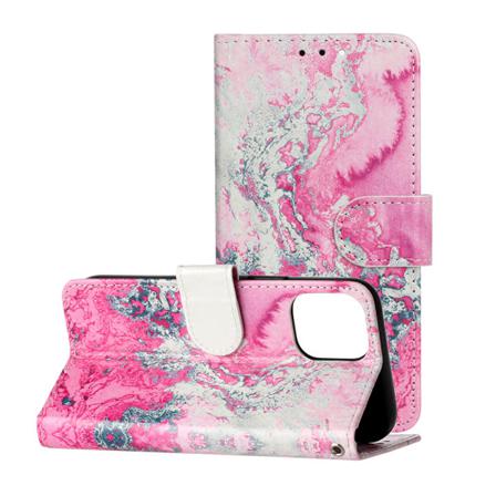 Plånboksfodral Rosa Marmor Till Iphone 12