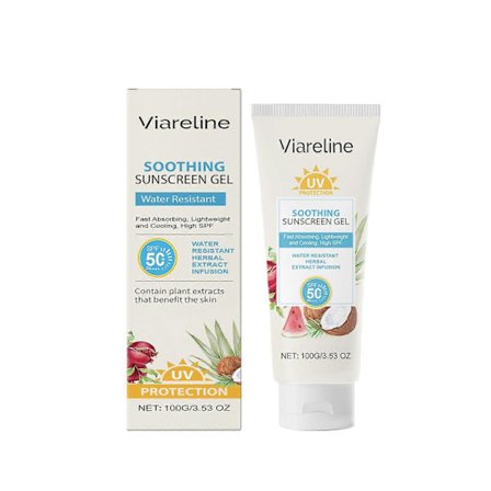 Viareline Lugnande Skyddande Gel Återfuktande Uppfriskande Mild Hudvård Hydratiserande Närande Lugnande Hudvård