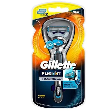 Rasør - Gillette - Fusion Proshield - Blå - Grå - Sølv