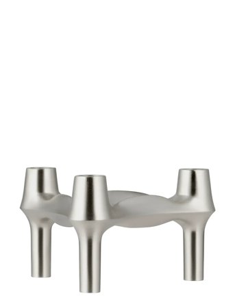 STOFF Nagel Stoff Nagel Bmf Candle Holder - Silver - 6.7X11.7CM