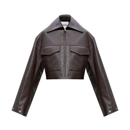 Nanushka, ‘Sapir’ jacket Bruin, Dames, Maat:M,leer