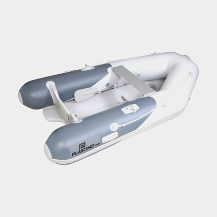 Inflatable boat / inflatable dinghy Plastimo Fun II Pi270 VB, air deck, grey + oars + pump + repair kit