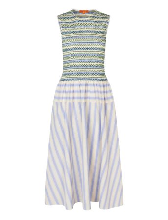 STINE GOYA | 2367 Smocked Cotton, Smocked Gather | M