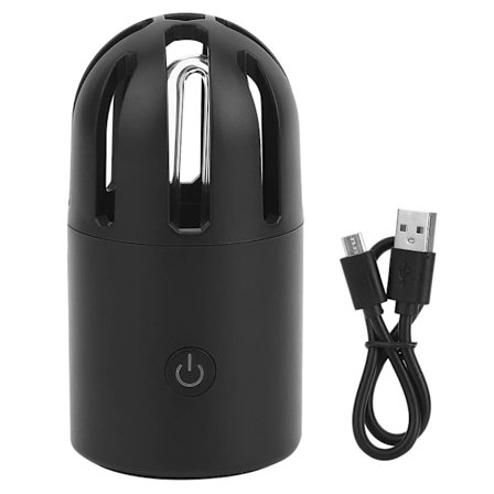 Bärbar USB UVC Ultraviolett Ljus Luftrenare Luktborttagning för Hem Bil Svart