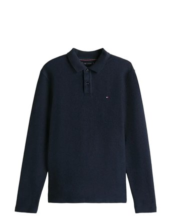 Tommy Hilfiger | Ls Herringbone Reg Polo | XXXL