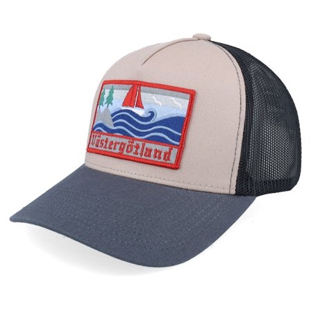 Wild Spirit - Grey - trucker - Cap - Swedish Västergötland Landscape Grey/Black/Charcoal A-Frame Trucker - Hatstore