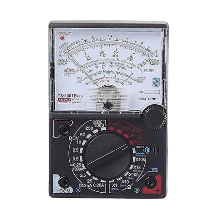DC & AC YX-360TR Analogt Måleinstrument Multimeter Multitester Sikring Diodbeskyttelse