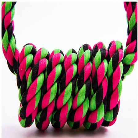 Hundetau Toy Tug Toy med håndtak RØD 16*20CM