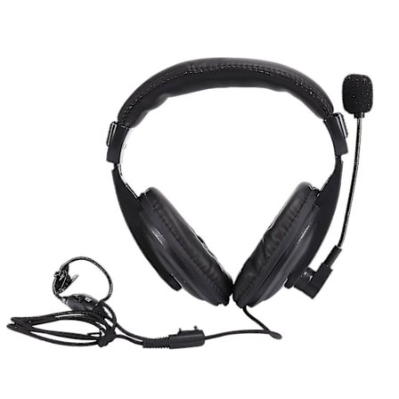 Kompatibel med Kenwood XQF Baofeng Tyt Walkie-talkie Hörlurar Bilateralt Headset