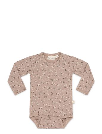 Ellis Body Stocking Bodies Long-sleeved Beige That's Mine