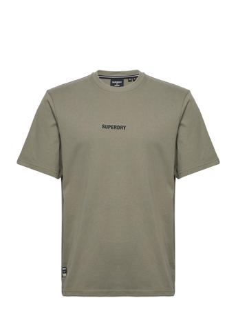 Code Micro Logo Tee T-shirt Grå Superdry