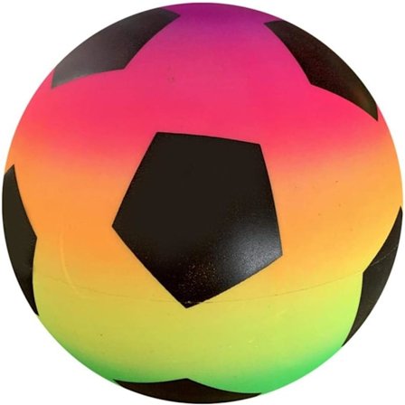 9-tommers Regnbue Fotball for Barn, PVC Spillball, Spretteball for Hage, Park og Strand Utendørs Underholdning