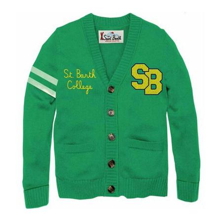 MC2 Saint Barth, Cardigans Groen, Heren, Maat:S