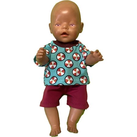 Shorts + t.shirt till baby Born, dockkläder