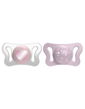 Chicco Succhietto Micro Rosa Silicone 2 Pezzi 0-2 Mesi